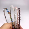 The new crystal headband is fashionable, simple and versatile. The small crystal two plus one headpiece is a light luxury handcrafted hair accessory for women details Picture